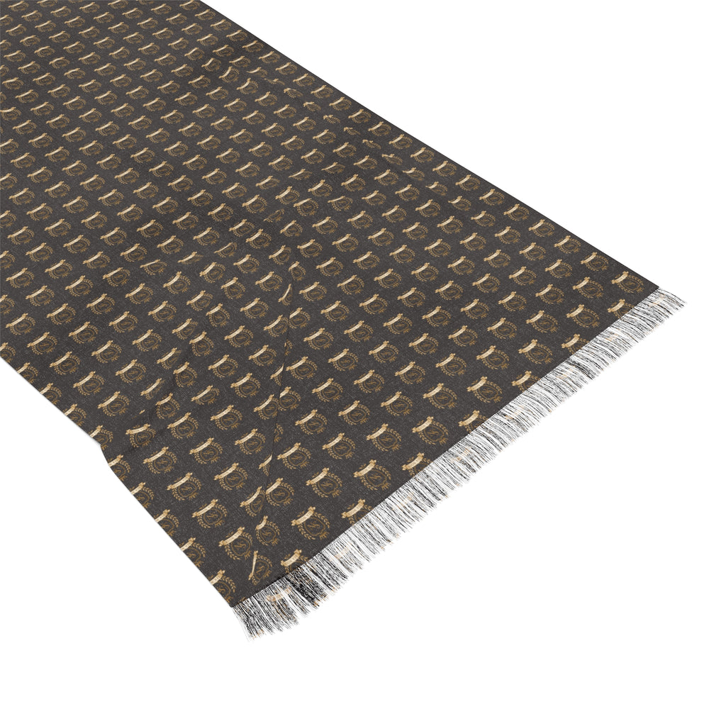 Lightweight Patterned Fringe Scarf