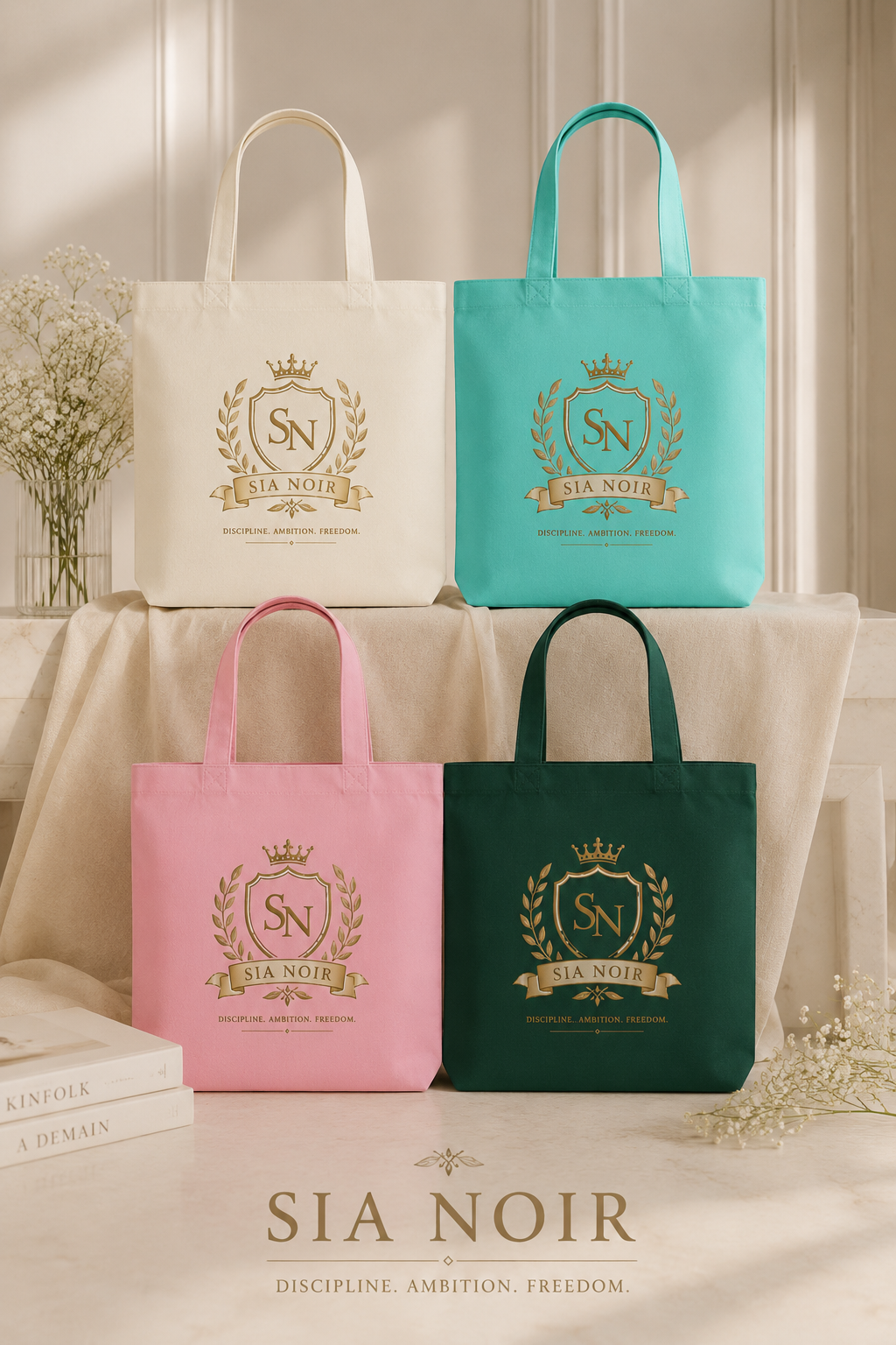 Cotton color tote bag