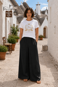 Black Linen Zayn Trousers