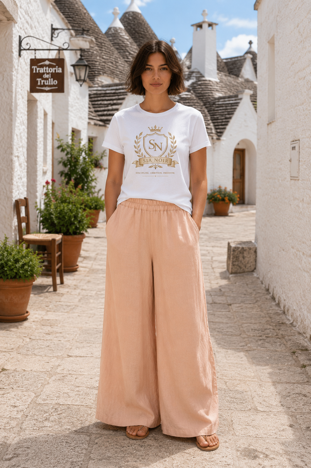 Maple Sugar Linen Zayn Trousers