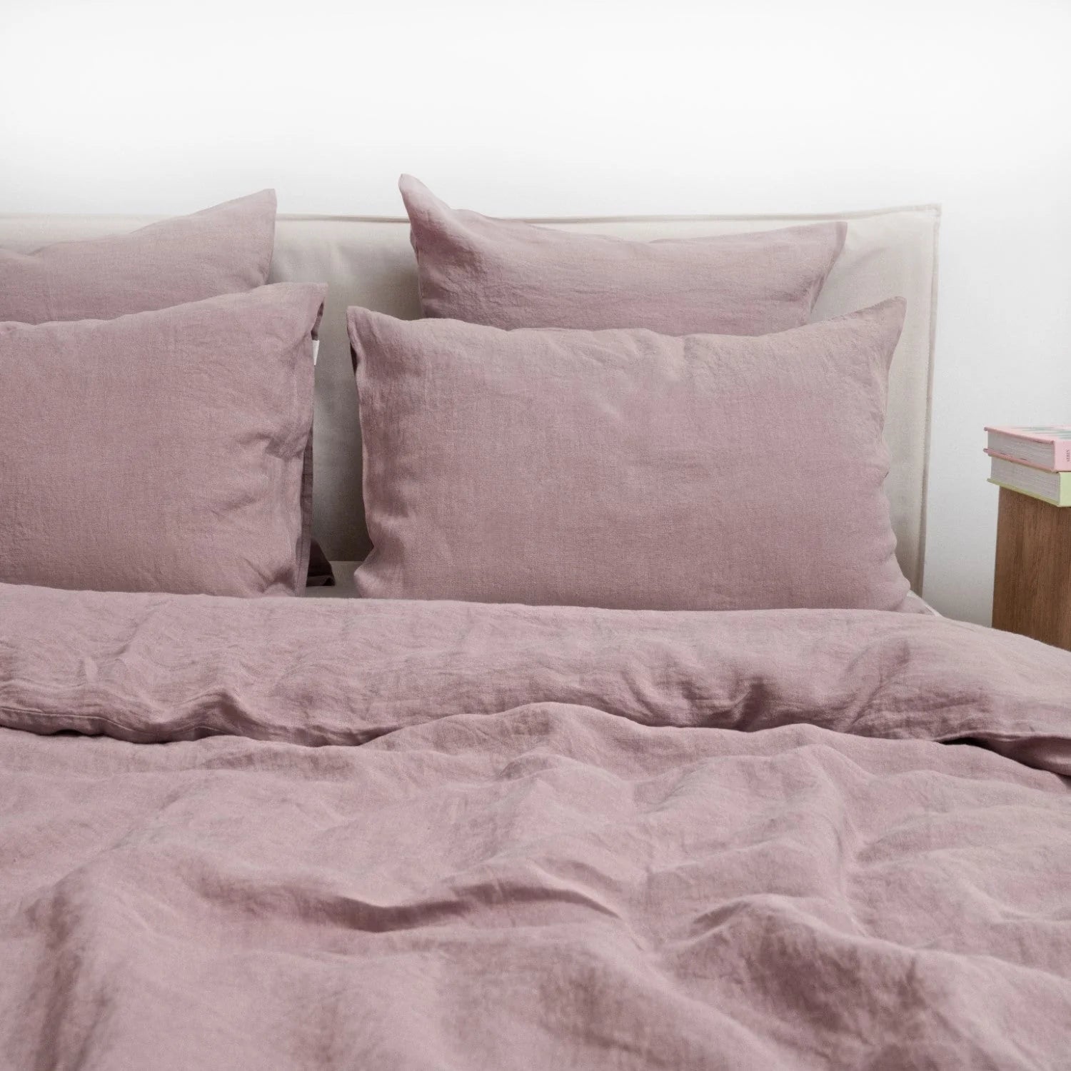 Ashes of Roses Linen Duvet Cover Set