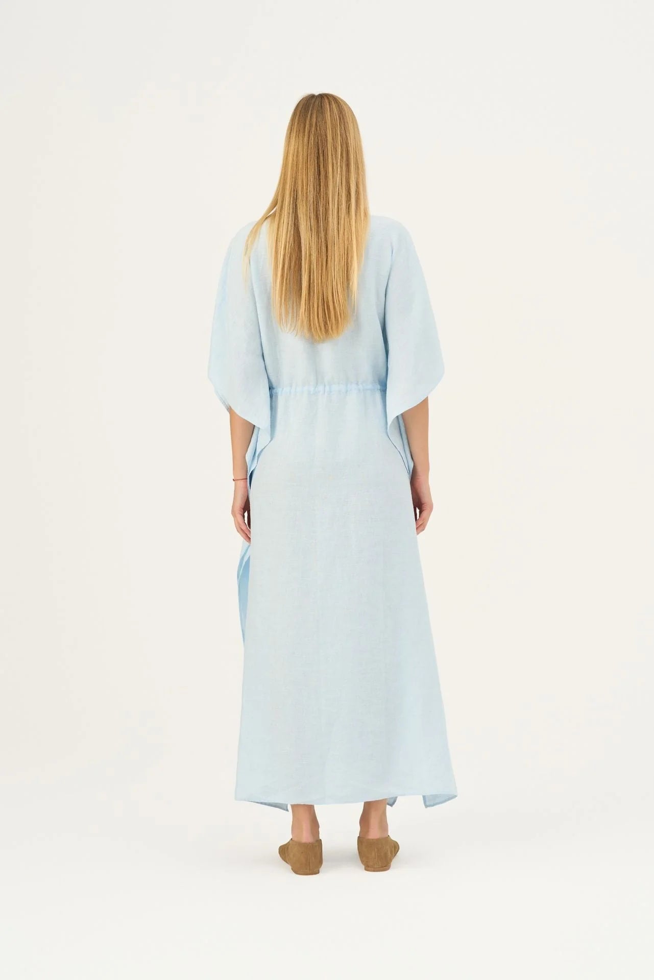 Baby Blue Linen Sol Dress