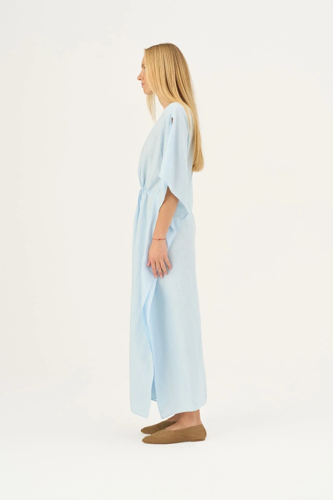 Baby Blue Linen Sol Dress