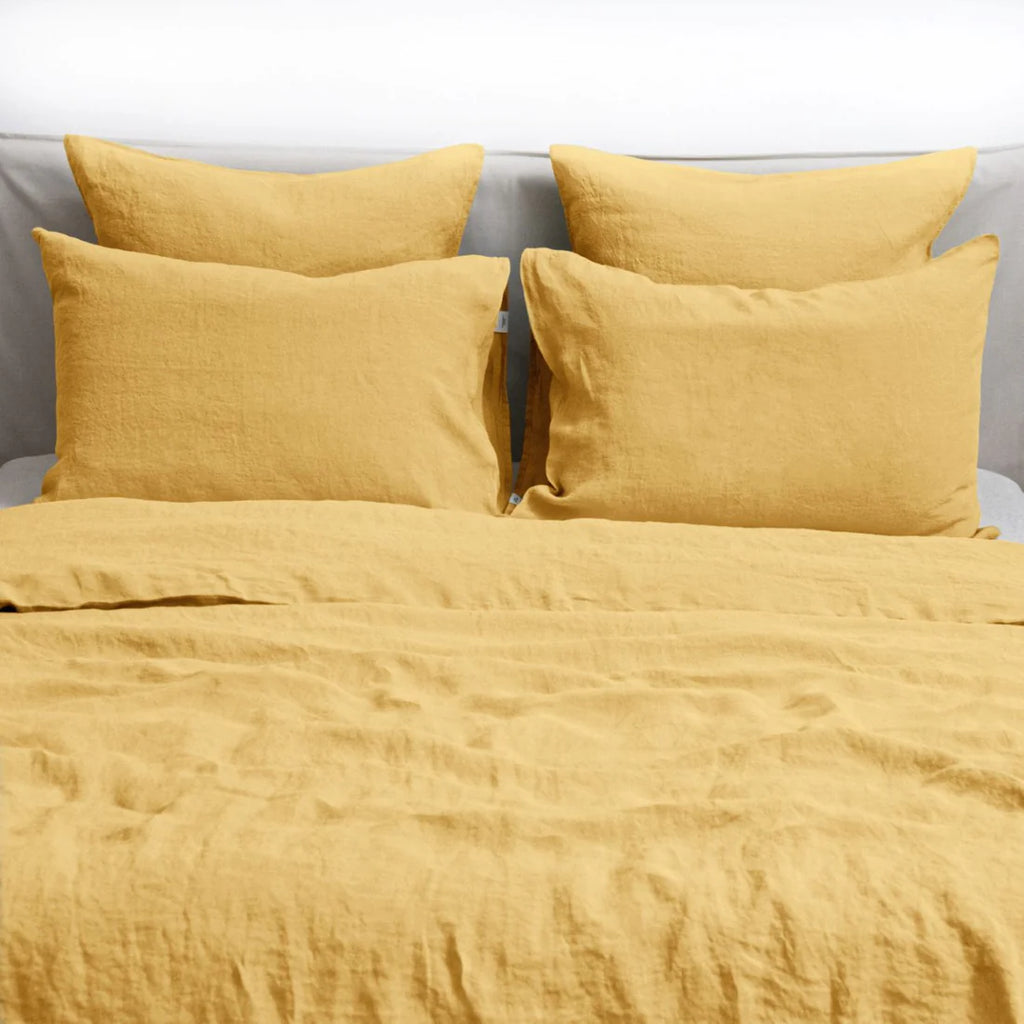 Butter Linen Duvet Cover Set