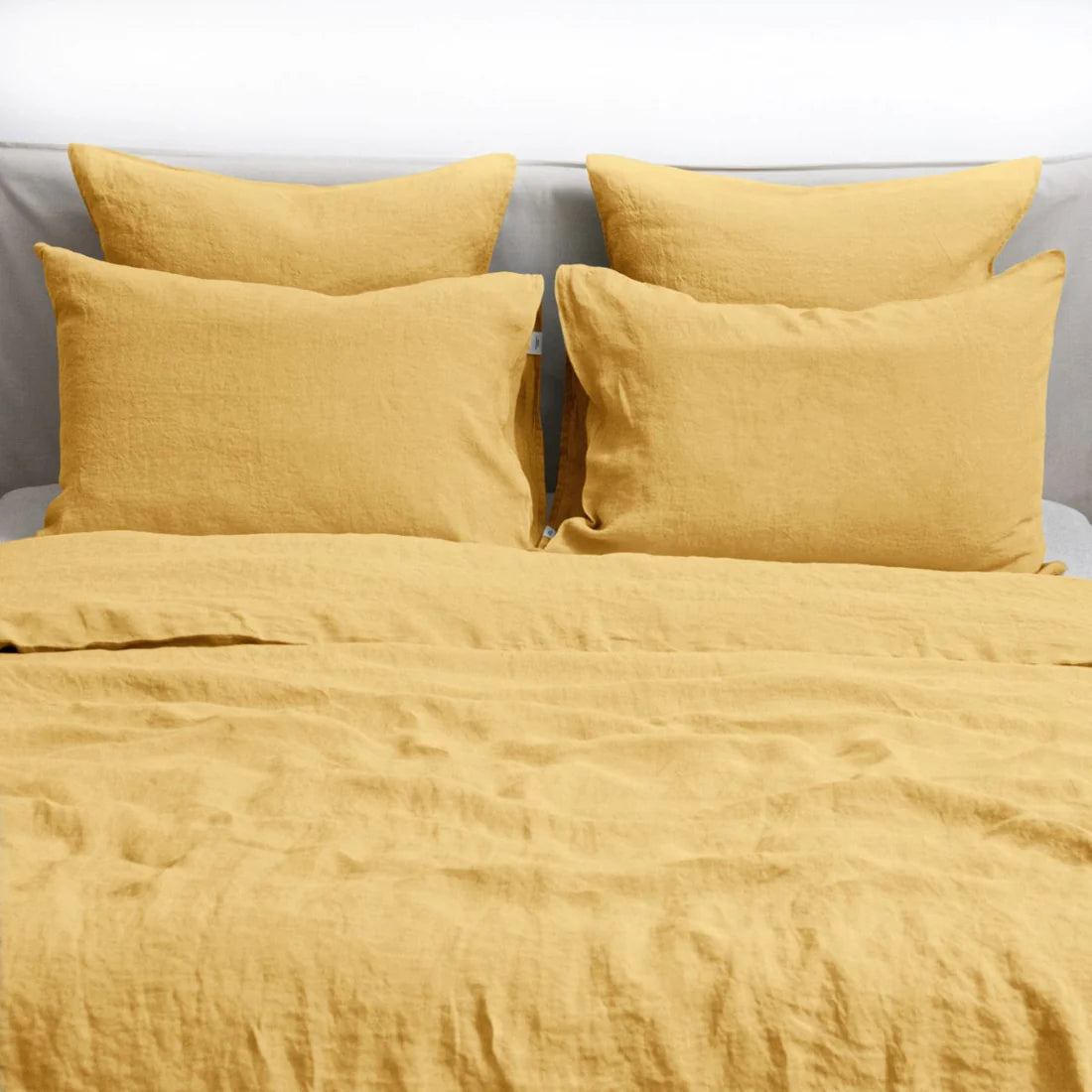 Butter Linen Duvet Cover Set