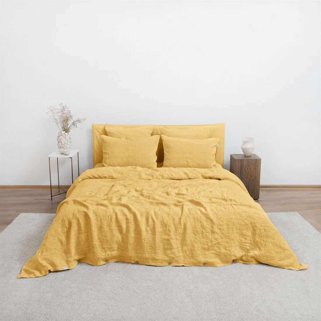 Butter Linen Duvet Cover Set