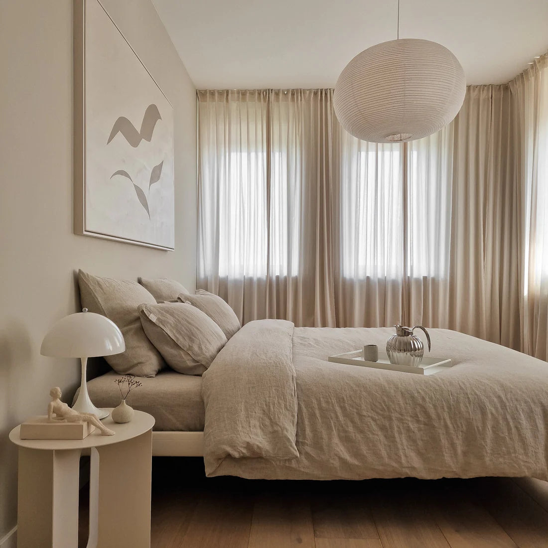 Melange Linen Duvet Cover Set