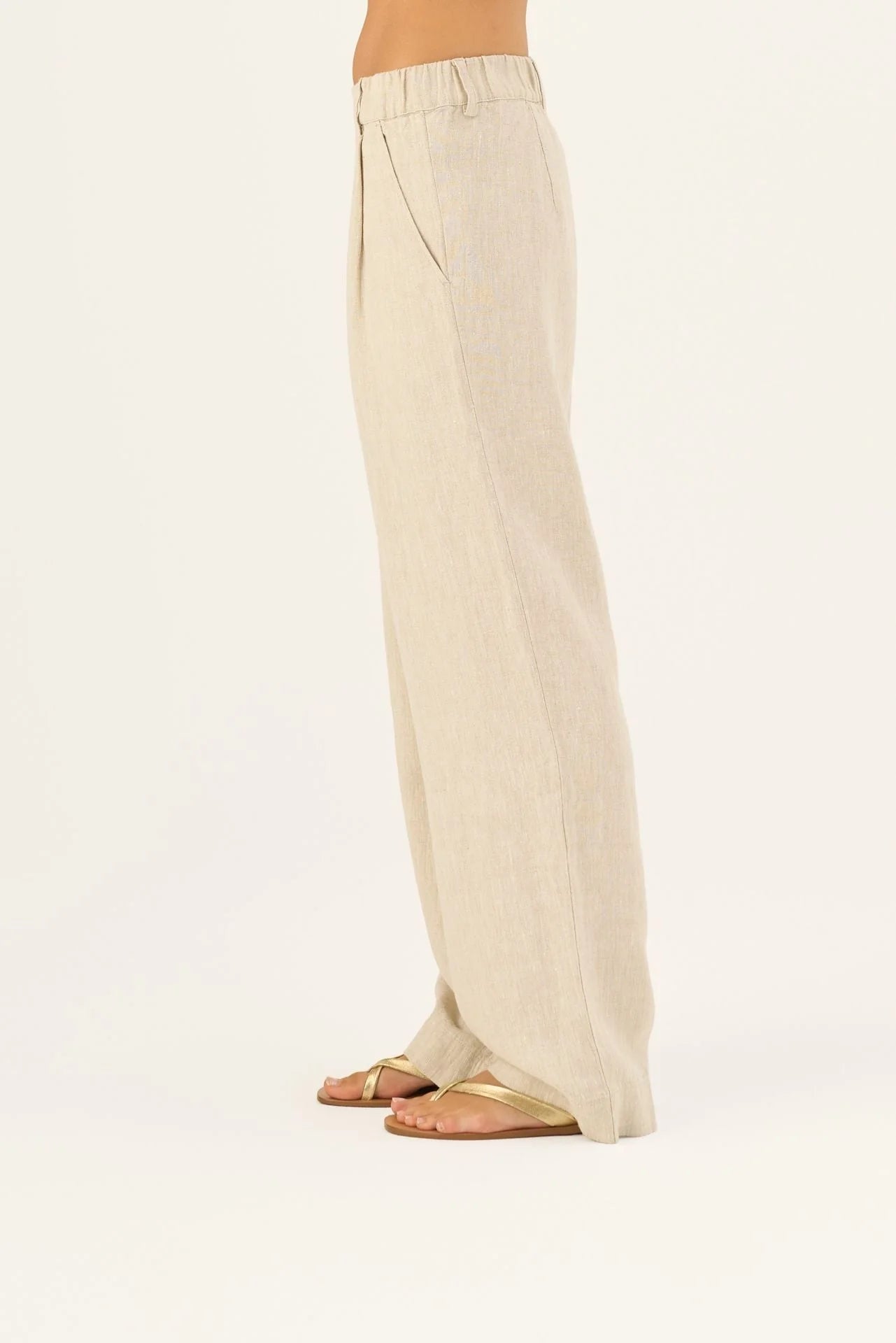 Melange Linen Willow Trousers