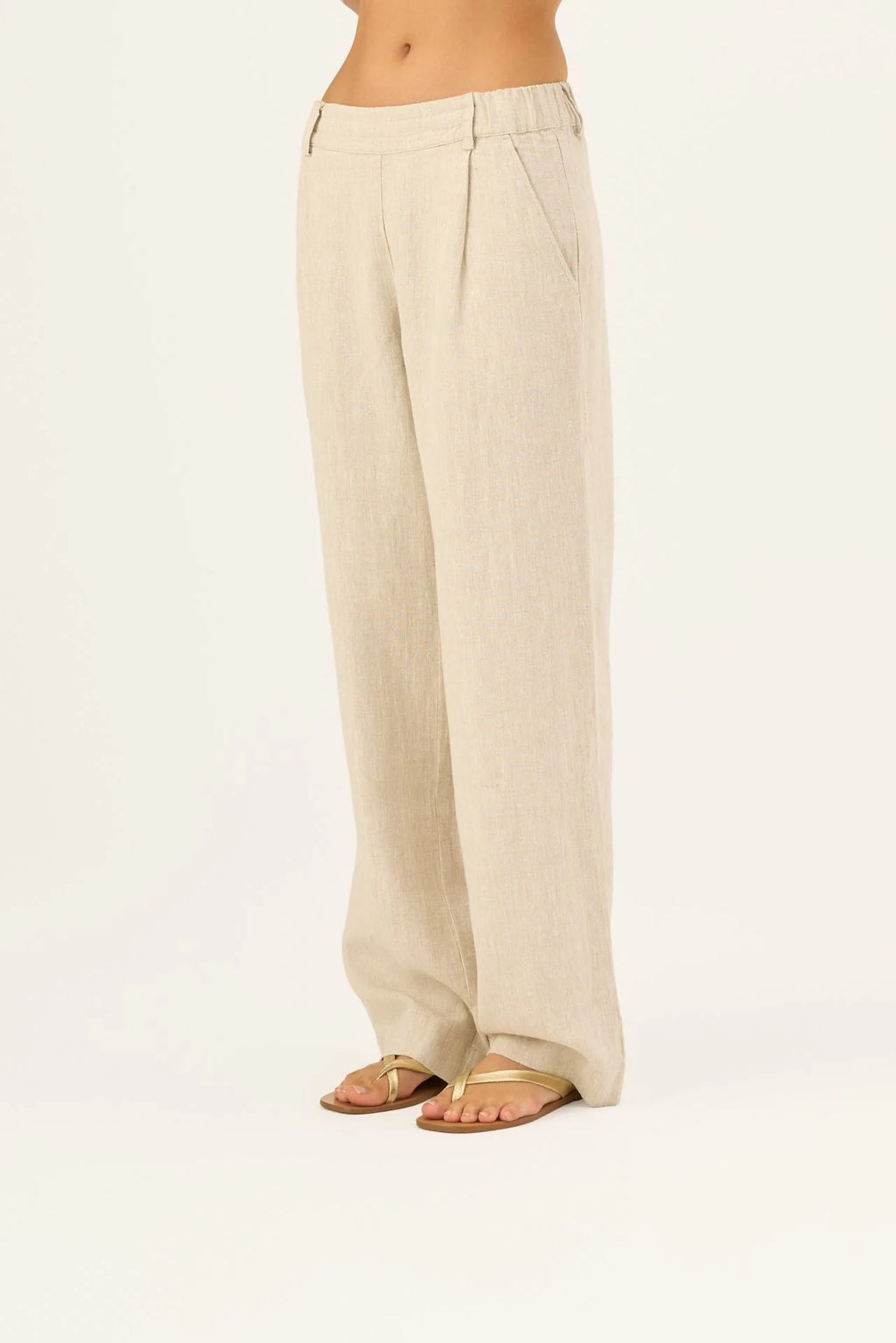 Melange Linen Willow Trousers