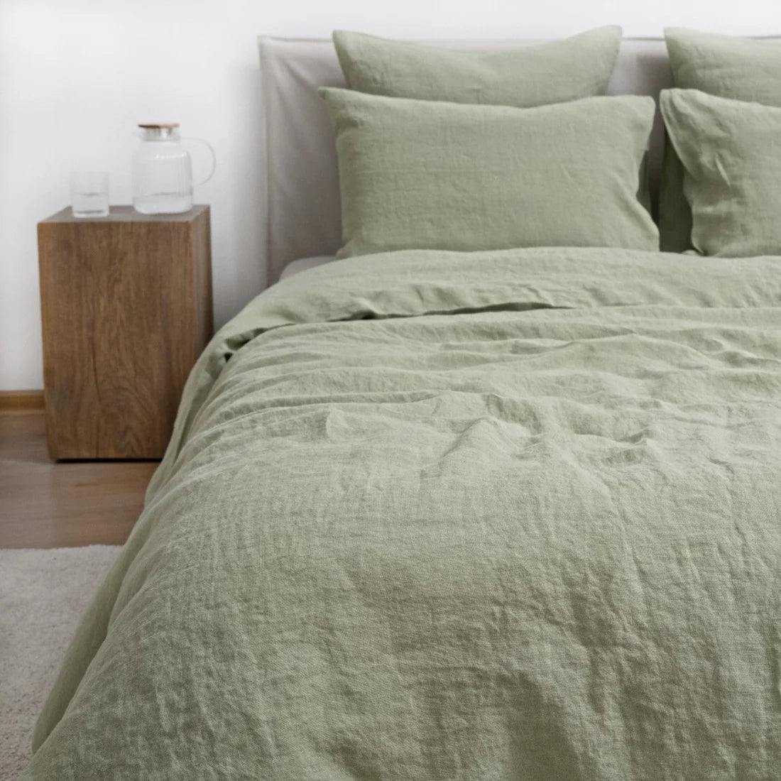 Sage Linen Duvet Cover Set