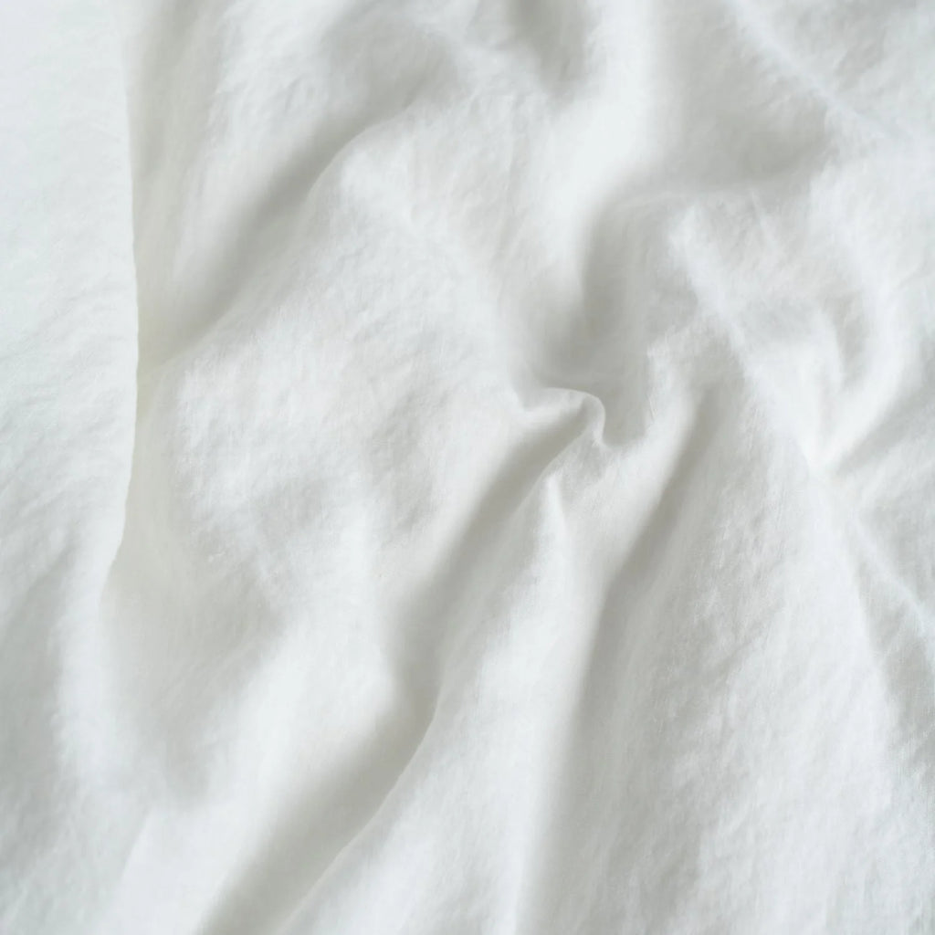 White Linen Duvet Cover Set