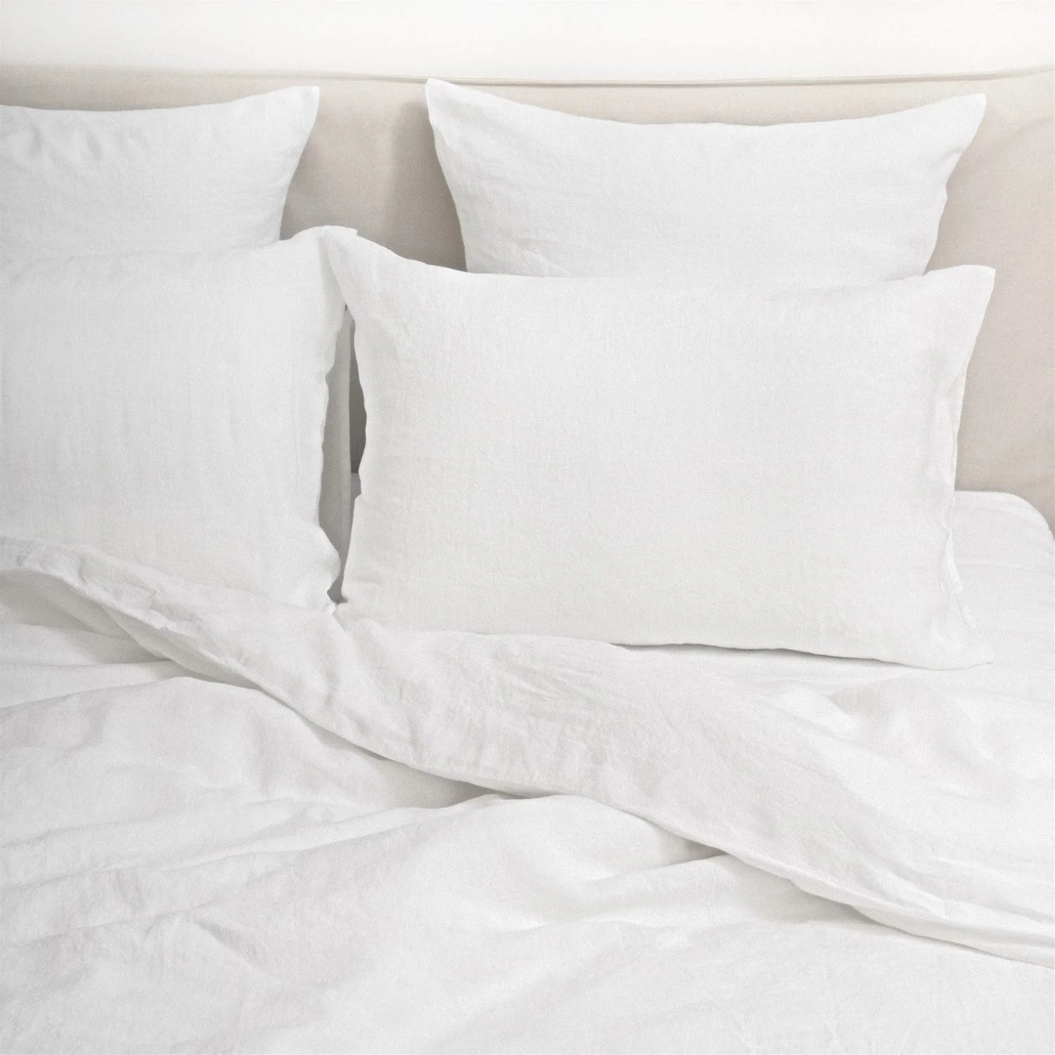 White Linen Duvet Cover Set